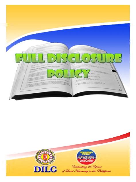 fdpp dilg|Revised Implementing Guidelines on the Full Disclosure Policy .